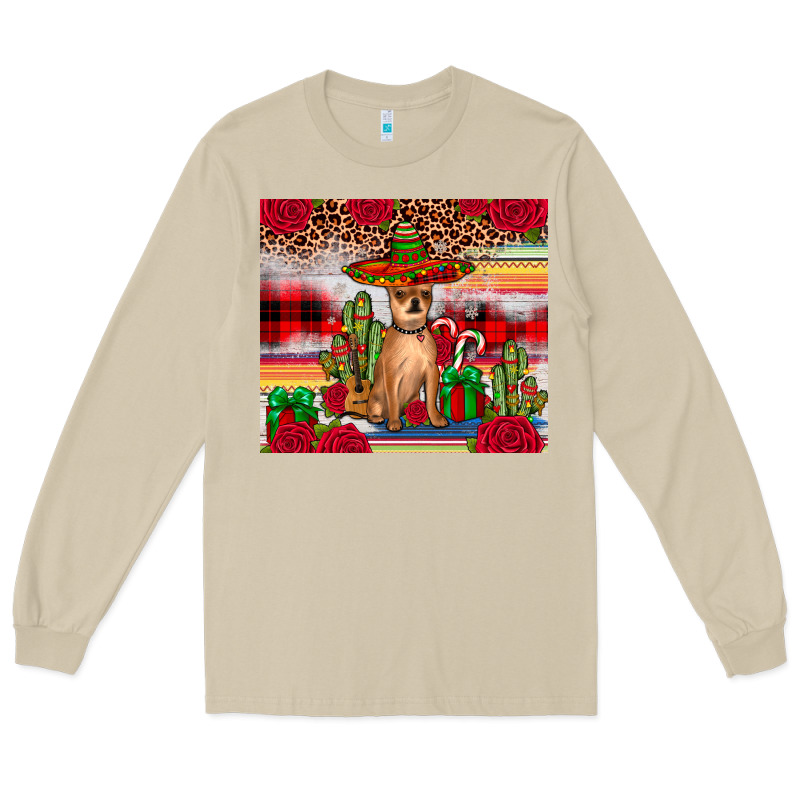 Chihuahua Christmas Long Sleeve Tee by JahusDesignShop | Teevron