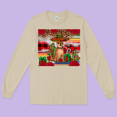 Chihuahua Christmas Long Sleeve Tee Designed By Jahusdesignshop