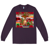 Plum Chihuahua Christmas Long Sleeve Tee - JahusDesignShop