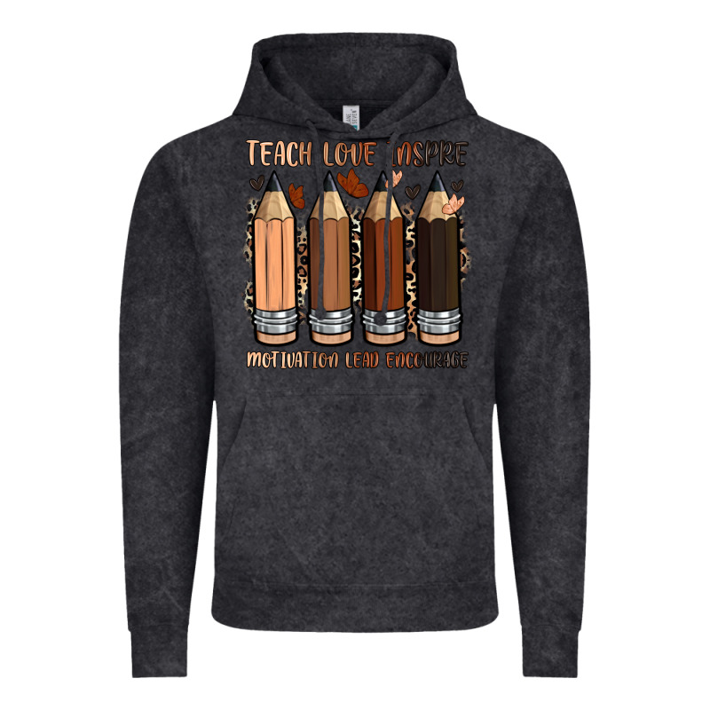 Teach Love Inspire Motivation Lead Encourage Vintage Hoodie by Zillion Design Studio | Teevron