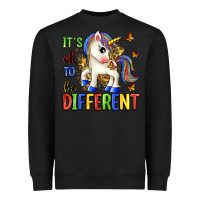 Black it's ok to be different Heavyweight Sweatshirt - Zillion Design Studio