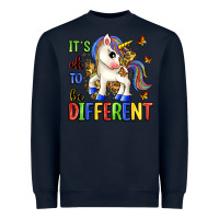 Navy it's ok to be different Heavyweight Sweatshirt - Zillion Design Studio