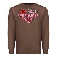 Chestnut my first valentines day Premium Sweatshirt - MaliasSmallBusiness