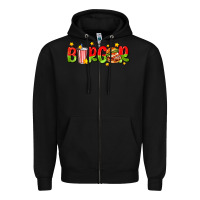 Black burger with coke and stars Zipper Hoodie - AdoDesignShop