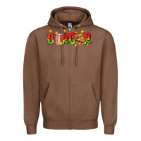 Chestnut burger with coke and stars Zipper Hoodie - AdoDesignShop