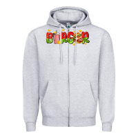 Heather Grey burger with coke and stars Zipper Hoodie - AdoDesignShop
