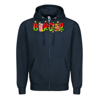 Navy burger with coke and stars Zipper Hoodie - AdoDesignShop