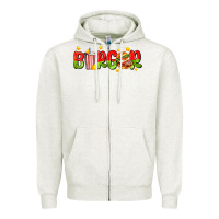 Oatmeal Heather burger with coke and stars Zipper Hoodie - AdoDesignShop