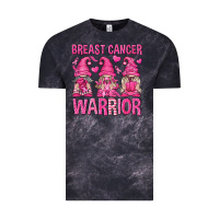 Cloud Black Breast Cancer Warrior Gnomes Vintage Tee - texasbilliewilder