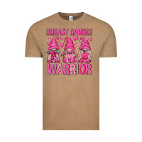 Vintage Coffee Breast Cancer Warrior Gnomes Vintage Tee - texasbilliewilder