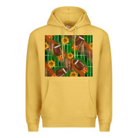 Antique Gold american football with sunflower tumbler Premium Hoodie - BundleAndBundleShop