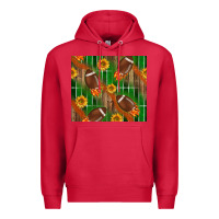 Cardinal american football with sunflower tumbler Premium Hoodie - BundleAndBundleShop
