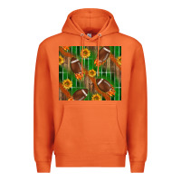 Carrot american football with sunflower tumbler Premium Hoodie - BundleAndBundleShop