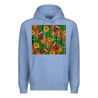 Colony Blue american football with sunflower tumbler Premium Hoodie - BundleAndBundleShop