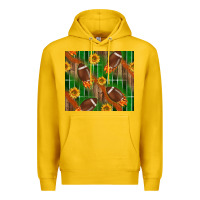 Lemon american football with sunflower tumbler Premium Hoodie - BundleAndBundleShop