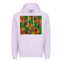 Lilac american football with sunflower tumbler Premium Hoodie - BundleAndBundleShop