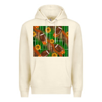 Sandshell american football with sunflower tumbler Premium Hoodie - BundleAndBundleShop