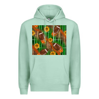 Seafoam american football with sunflower tumbler Premium Hoodie - BundleAndBundleShop