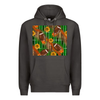 Smoke american football with sunflower tumbler Premium Hoodie - BundleAndBundleShop
