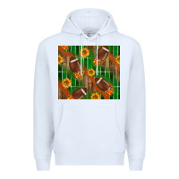 White american football with sunflower tumbler Premium Hoodie - BundleAndBundleShop