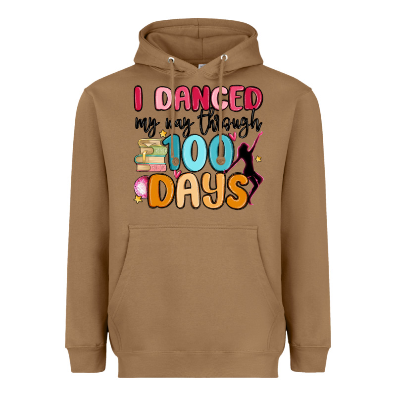 I Danced My Way Through 100 Days Heavyweight Hoodie by MaliasSmallBusiness | Teevron