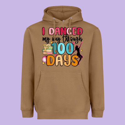 I Danced My Way Through 100 Days Heavyweight Hoodie Designed By Maliassmallbusiness