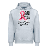 Heather Grey in this family fights alone breast cancer awareness Urban Hoodie - Bettercallsaul
