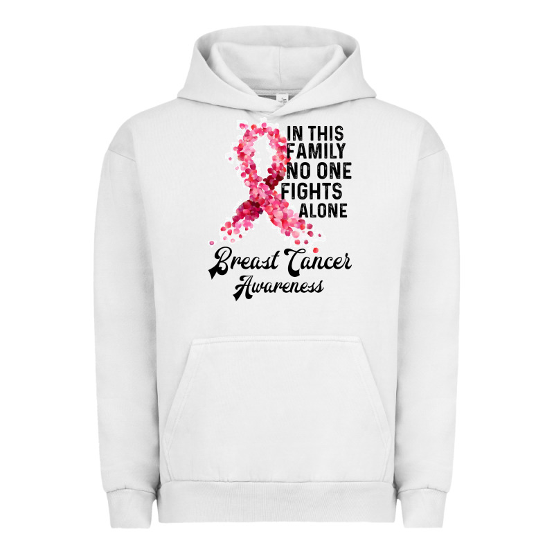 In This Family Fights Alone Breast Cancer Awareness Urban Hoodie by Bettercallsaul | Teevron