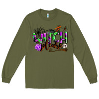 Army Green witch please Long Sleeve Tee - AdoDesignShop