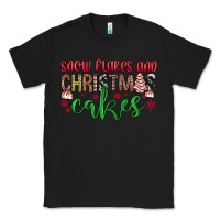 Black Snowflakes and Christmas cakes Classic Tee - JahusDesignShop