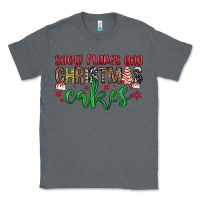Charcoal Heather Snowflakes and Christmas cakes Classic Tee - JahusDesignShop
