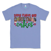 Colony Blue Snowflakes and Christmas cakes Classic Tee - JahusDesignShop