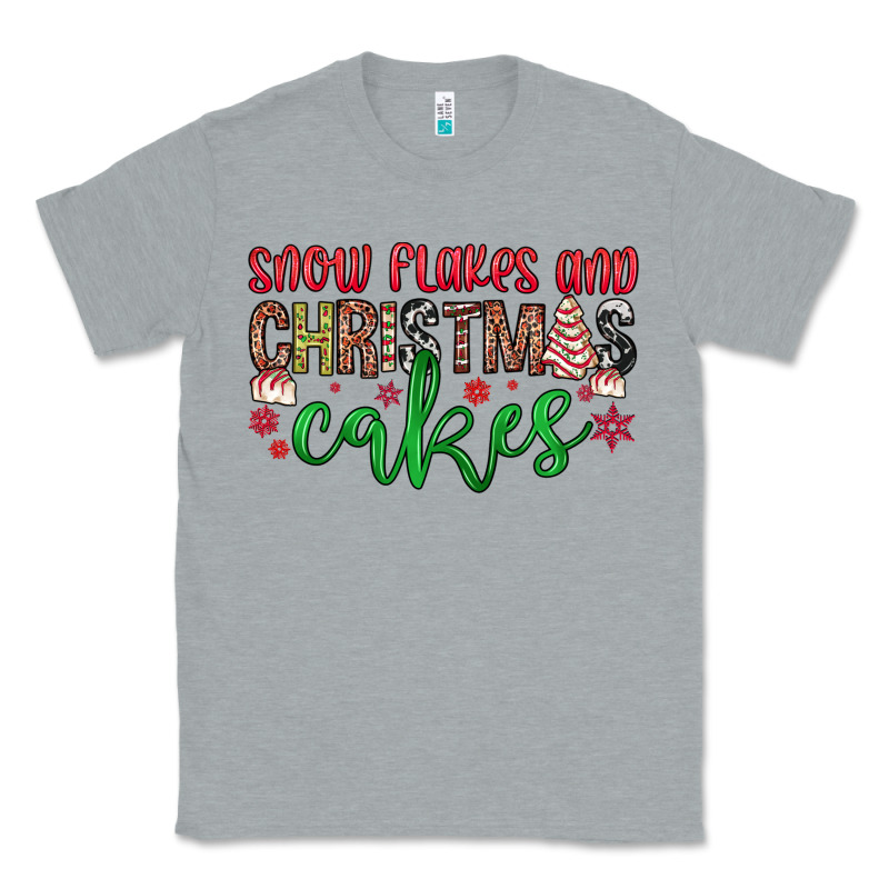 Snowflakes And Christmas Cakes Classic Tee by JahusDesignShop | Teevron