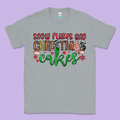 Snowflakes And Christmas Cakes Classic Tee Designed By Jahusdesignshop