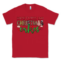 Red Snowflakes and Christmas cakes Classic Tee - JahusDesignShop
