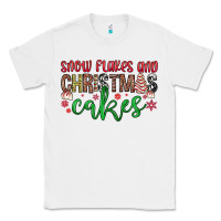 White Snowflakes and Christmas cakes Classic Tee - JahusDesignShop