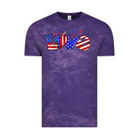 Cloud Purple love 4th of july Vintage Tee - Zillion Design Studio