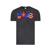 Vintage Black love 4th of july Vintage Tee - Zillion Design Studio