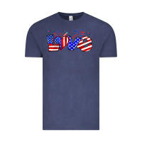Vintage Denim love 4th of july Vintage Tee - Zillion Design Studio