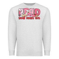 Oatmeal Heather read your heart out Premium Sweatshirt - MaliasSmallBusiness