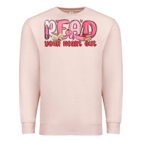 Pale Pink read your heart out Premium Sweatshirt - MaliasSmallBusiness