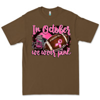 Cacao in october we wear pink with football Premium Tee - BarkalooDesign