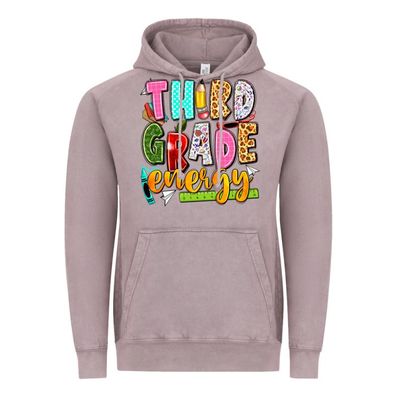 Third Grade Energy Vintage Hoodie by texasbilliewilder | Teevron