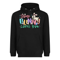 Black some bunny loves you easter Heavyweight Hoodie - MaliasSmallBusiness