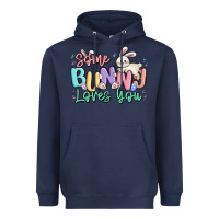 Navy some bunny loves you easter Heavyweight Hoodie - MaliasSmallBusiness