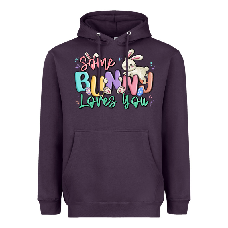 Some Bunny Loves You Easter Heavyweight Hoodie by MaliasSmallBusiness | Teevron