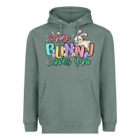 Sage some bunny loves you easter Heavyweight Hoodie - MaliasSmallBusiness