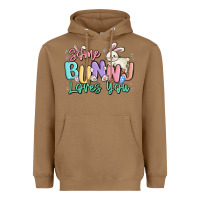 Toasted Coconut some bunny loves you easter Heavyweight Hoodie - MaliasSmallBusiness