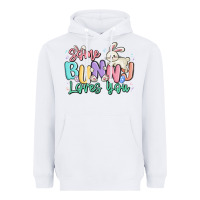 White some bunny loves you easter Heavyweight Hoodie - MaliasSmallBusiness