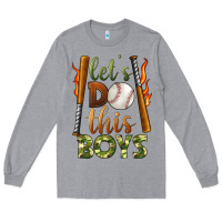 Heather Grey let's do this boys baseball Long Sleeve Tee - BundleAndBundleShop